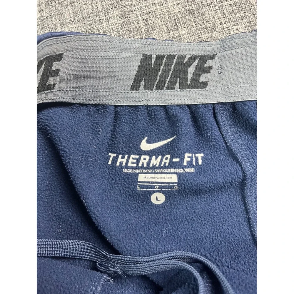 Nike Therma-FIT Mens Philadelphia Phillies Navy Blue Fleece Pants Large P Logo